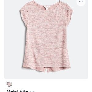 Market & Spruce Bravyan Button Back Knit Tee